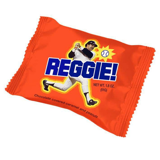 Reggie! Bar - Iconic Chocolate Peanut Caramel Candy Bar, Single