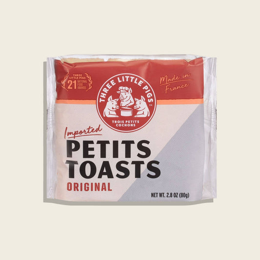 Three Little Pigs Petits Toasts - French Crackers for Charcuterie