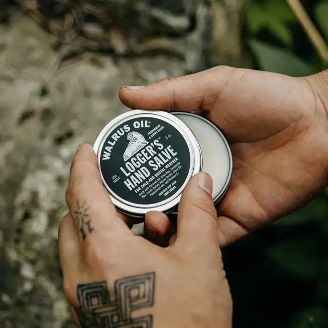 Walrus Oil Logger's Hand Salve 2 oz, Peppermint and Clove