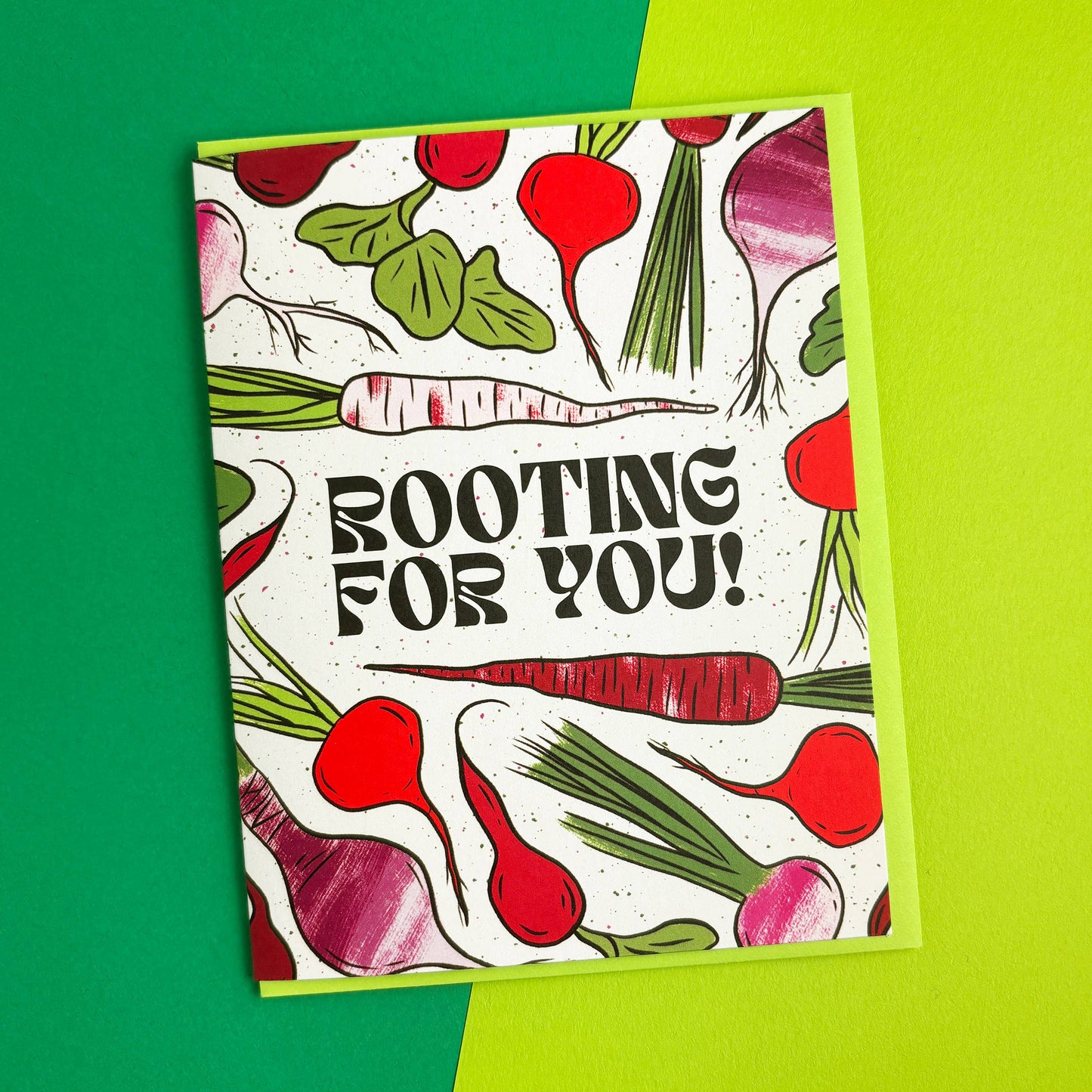 Boss Dotty Paper Co. Rooting For You Encouragement Card — A2