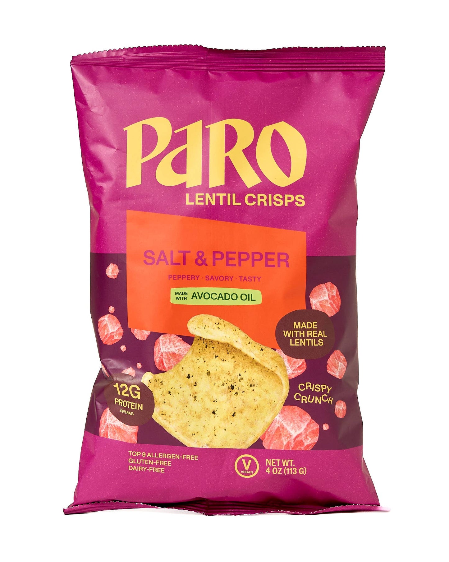 Paro Himalayan Salt & Pepper Lentil Chips - 4 oz