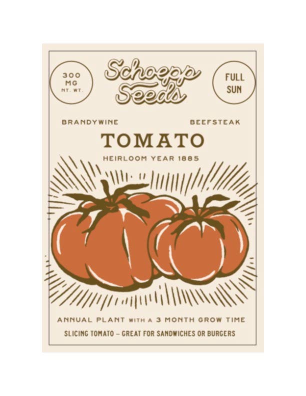 Schoepp Seeds Heirloom Beefsteak Tomato Seed Packet