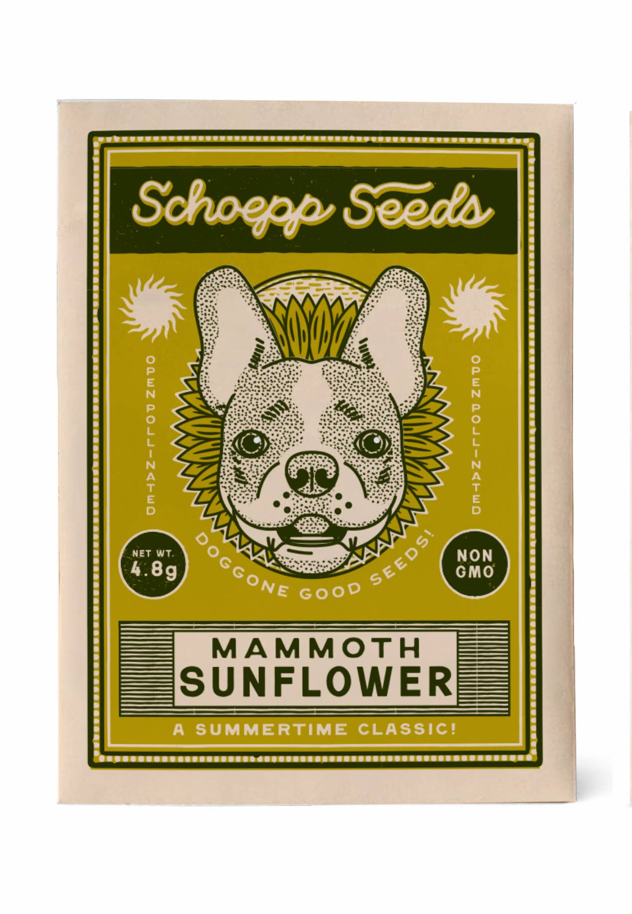 Sunflower, Dog Gone Good Garden Seed Packets, Mammoth