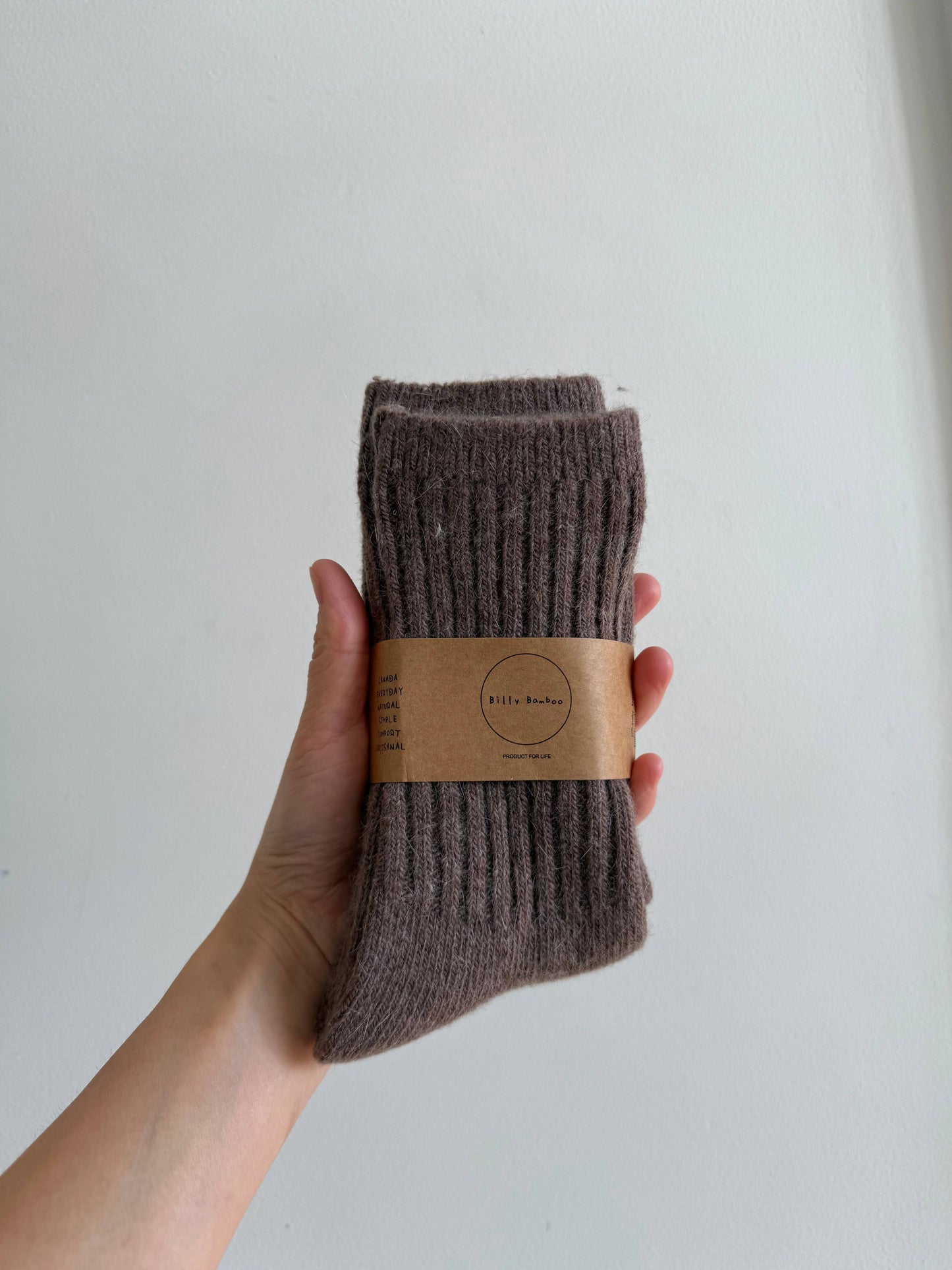 Billy Bamboo Iceland Wool Blend Socks, M/L