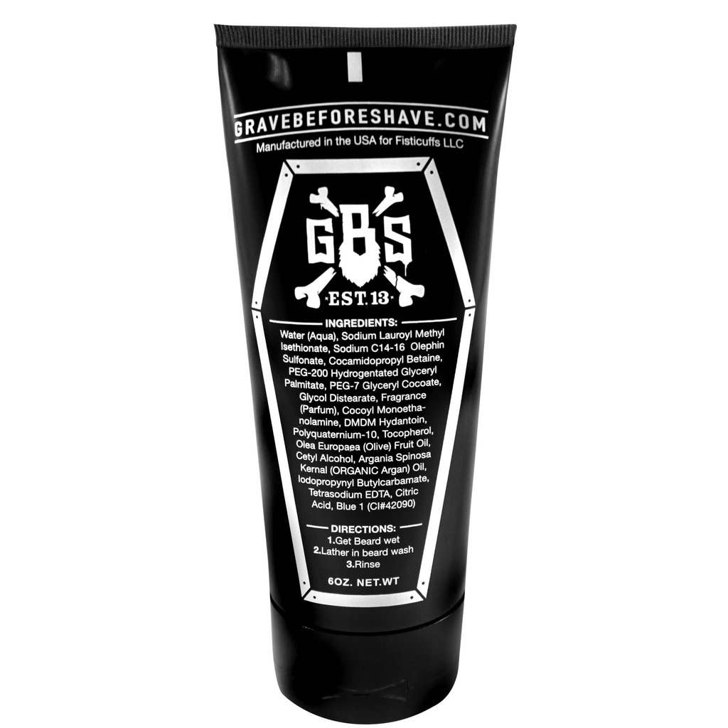 Grave Before Shave Beard Wash Shampoo with Argan Oil 6 oz