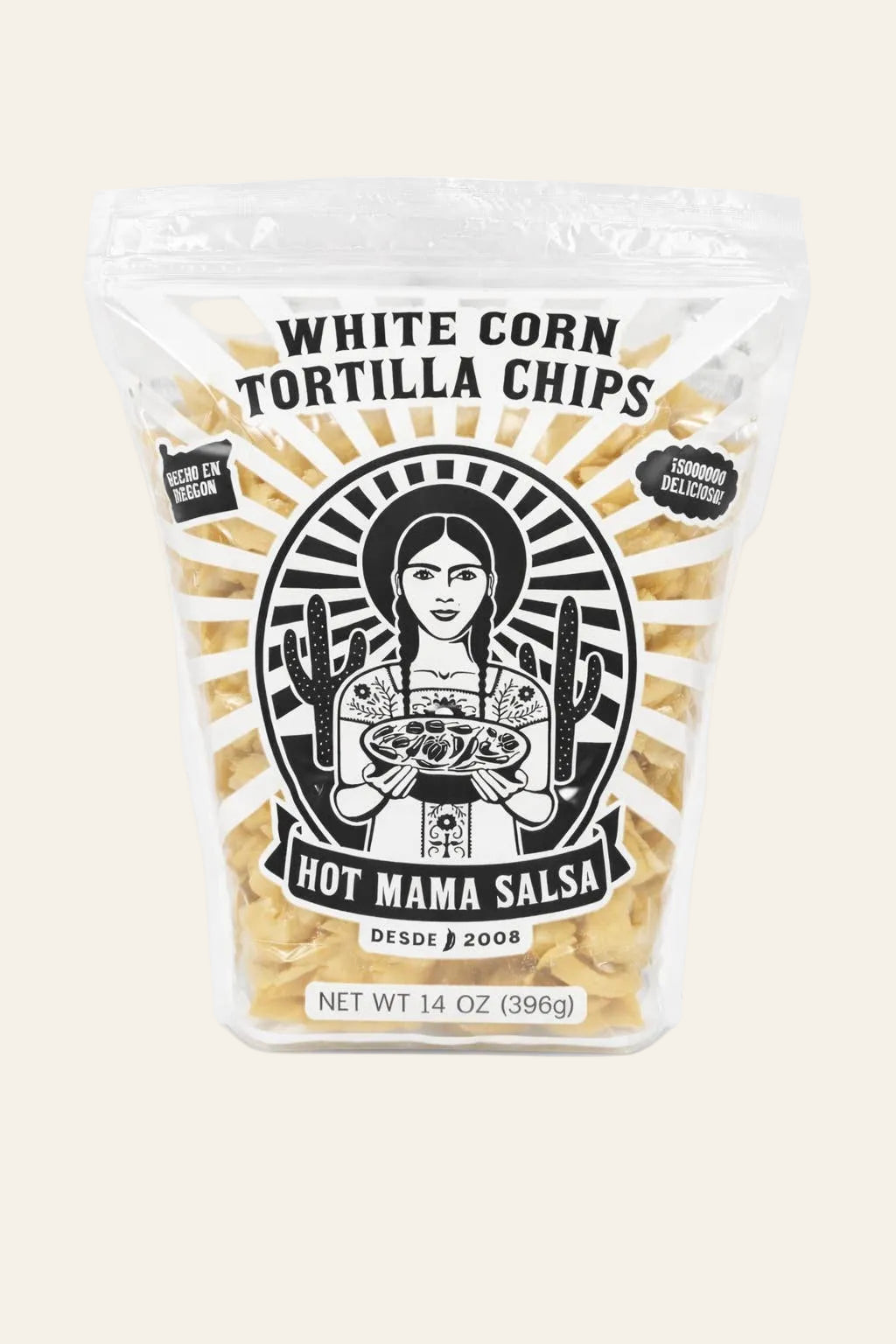 Hot Mama Salsa White Corn Chips - Portland's Best