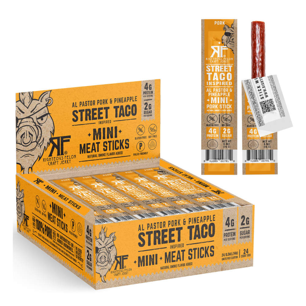 Righteous Felon Street Taco Pork Stick Mini - 0.5 oz