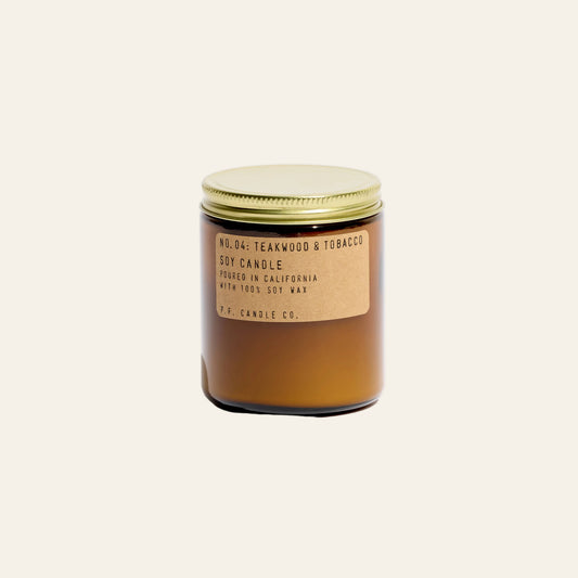 Teakwood & Tobacco Soy Candle - 7.2 oz