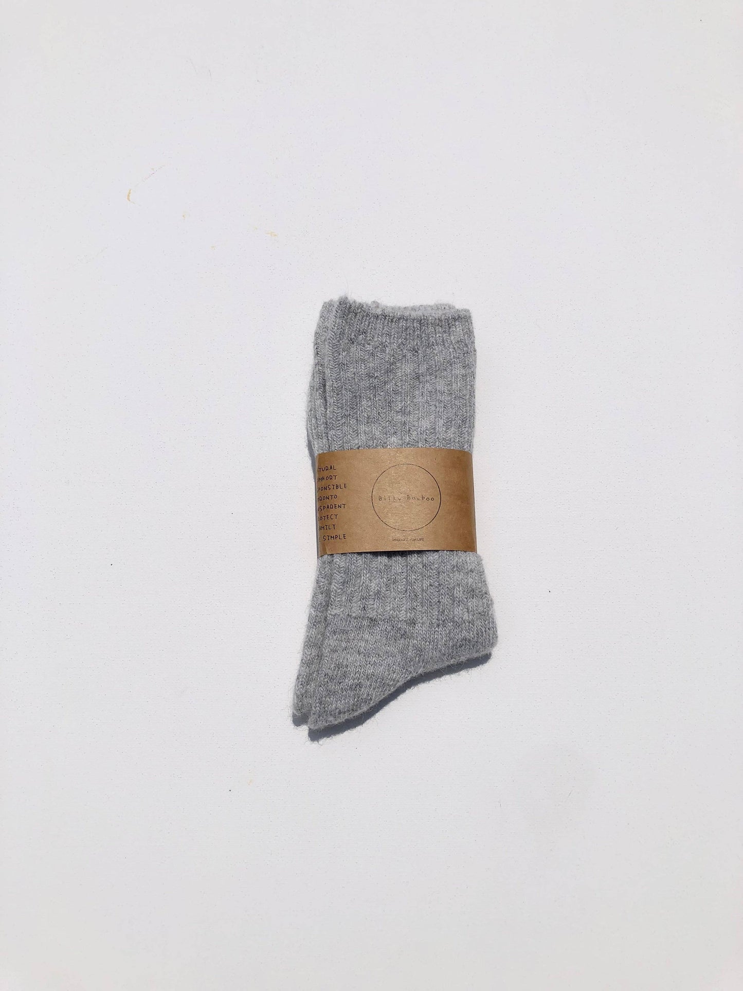 Billy Bamboo Iceland Wool Blend Socks, M/L