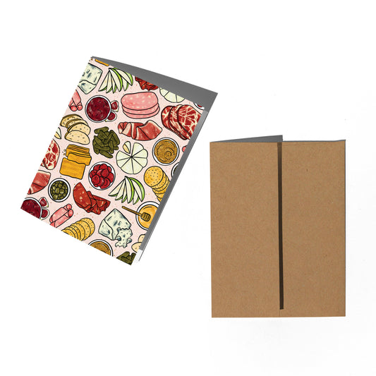 Charcuterie Patterned Greeting Card
