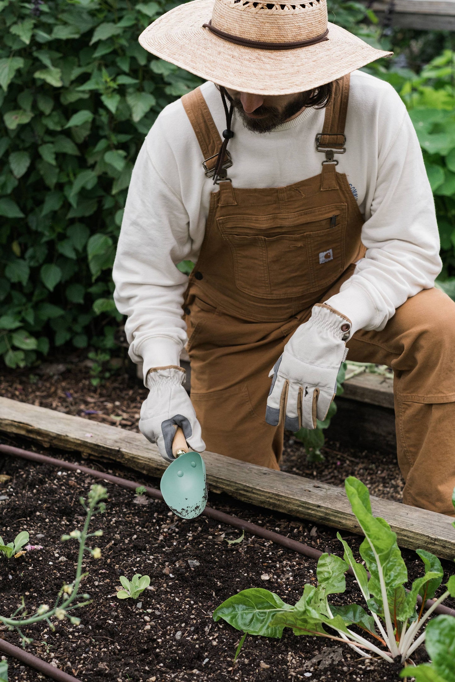 Barebones Leepa Garden Gloves, Vegan Canvas and Suede