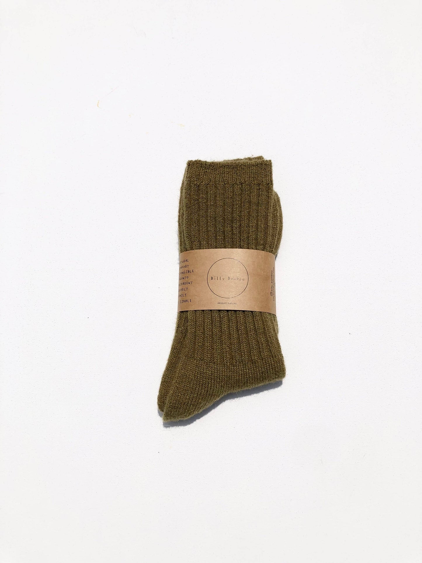Billy Bamboo Iceland Wool Blend Socks, M/L
