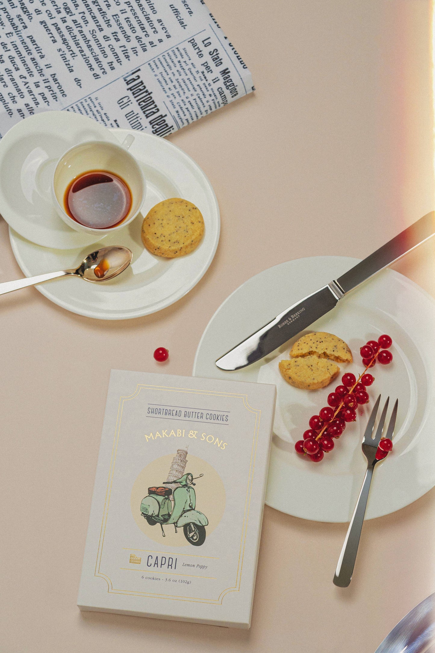 Lemon Poppy Shortbread Cookies – Capri