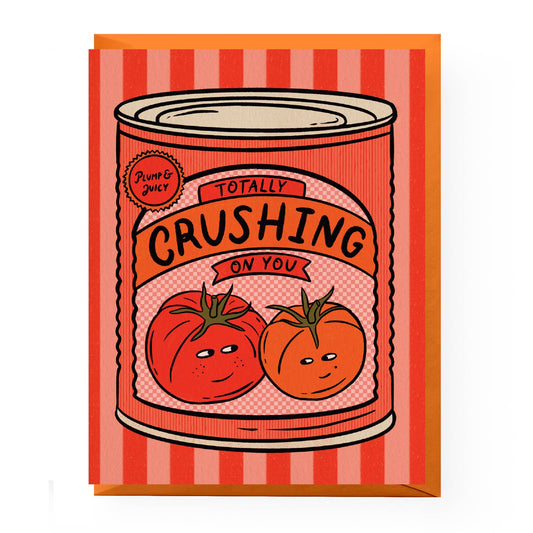 Boss Dotty Paper Co. Crushed Tomato Love Card — A2 Greeting Card