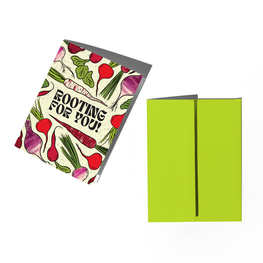 Boss Dotty Paper Co. Rooting For You Encouragement Card — A2