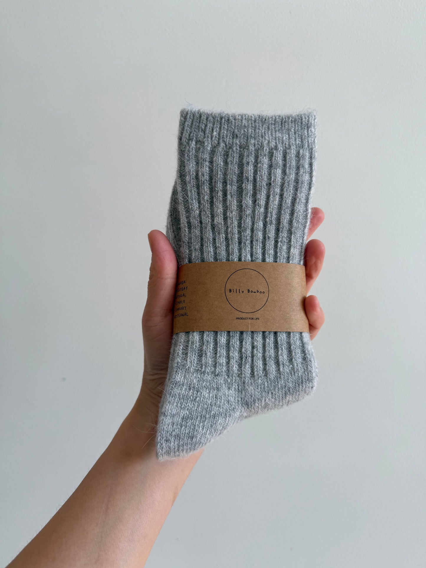Billy Bamboo Iceland Wool Blend Socks, M/L