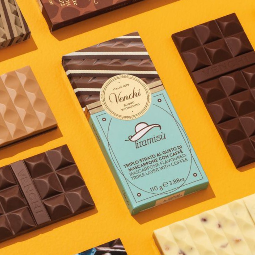 Venchi Tiramisu Cremino Layered Chocolate Bar