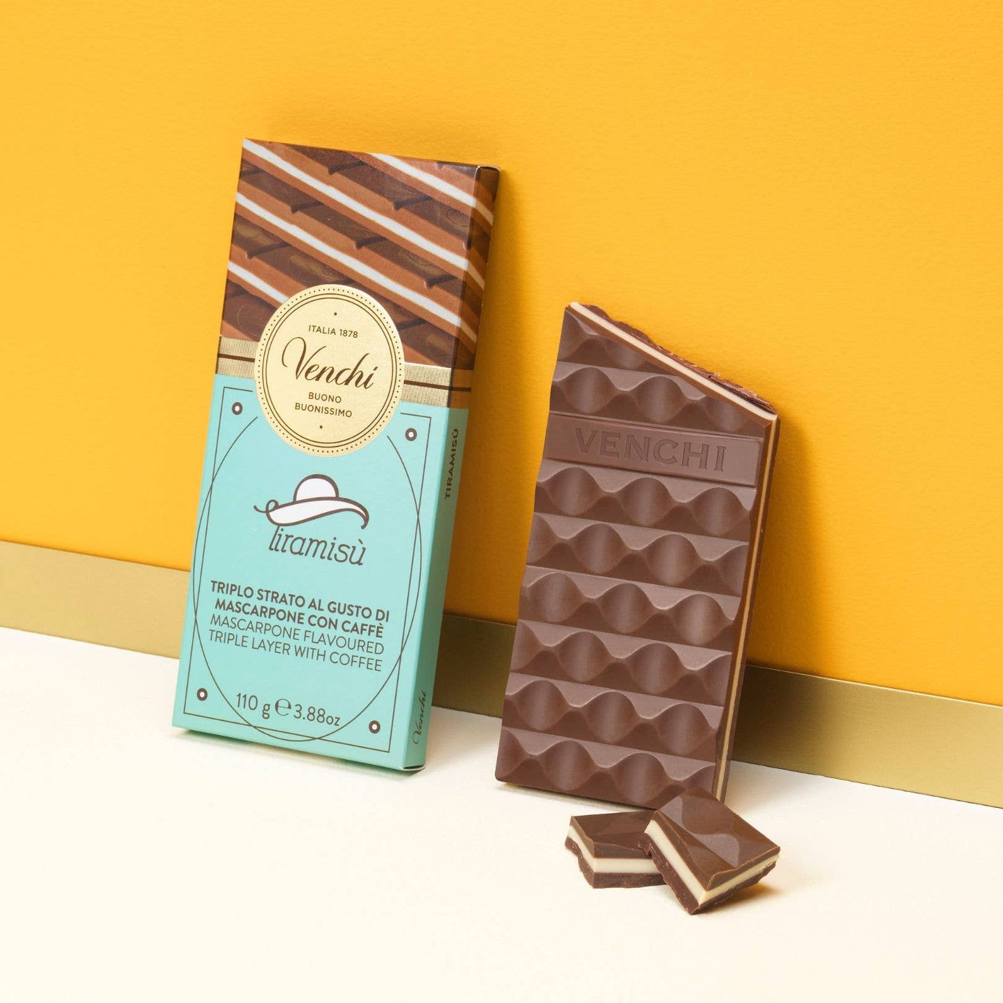 Venchi Tiramisu Cremino Layered Chocolate Bar