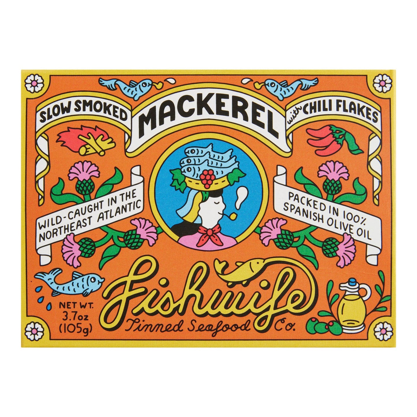Fishwife Slow Smoked Mackerel - 3.7 oz