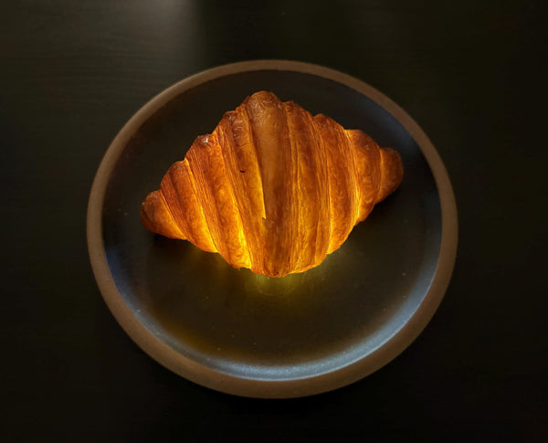 Berwyn General Store Real Croissant Lamp, Handcrafted Resin Art Food Light