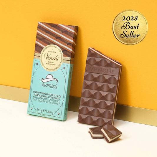 Venchi Tiramisu Cremino Layered Chocolate Bar