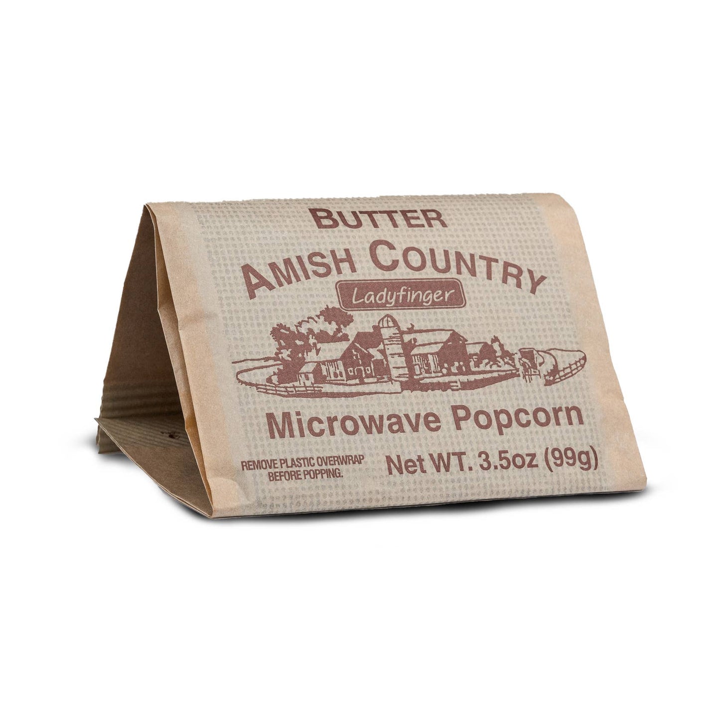 Amish Country Popcorn Butter Ladyfinger Microwave Popcorn 3-Pack