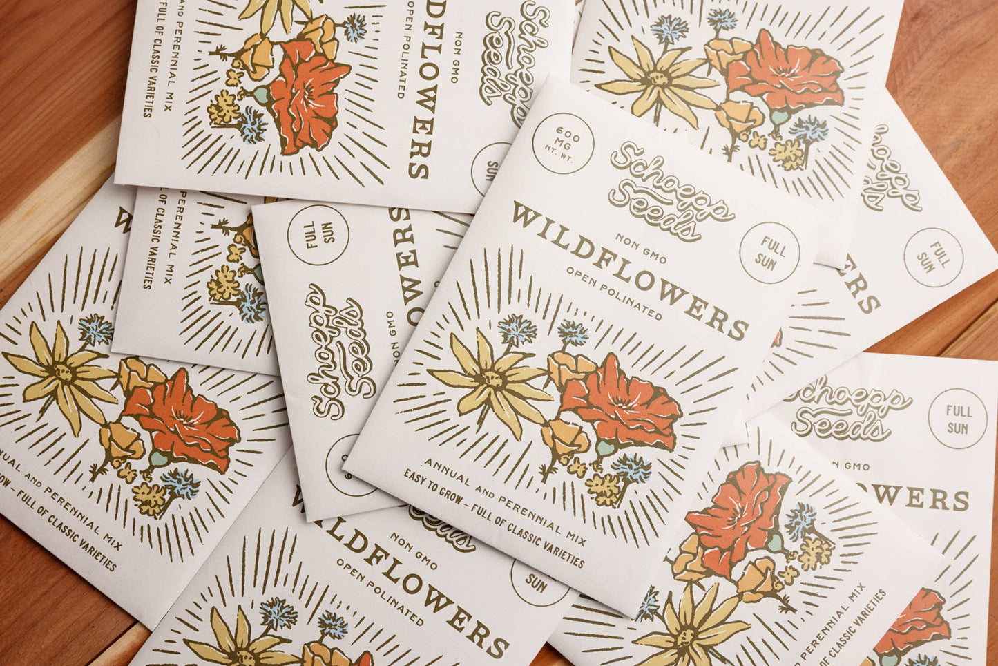 Wildflowers, Annual Garden Seed Packets, 20+ Variety Mix