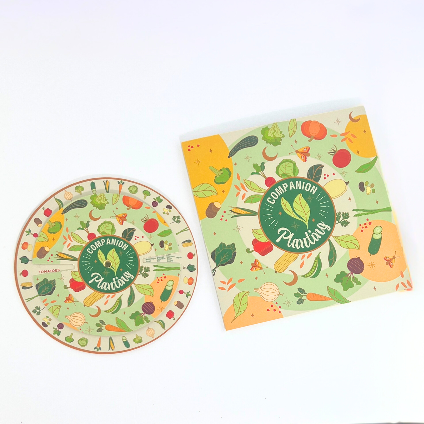 Sow the Magic Companion Planting Spinner Card, Garden Guide