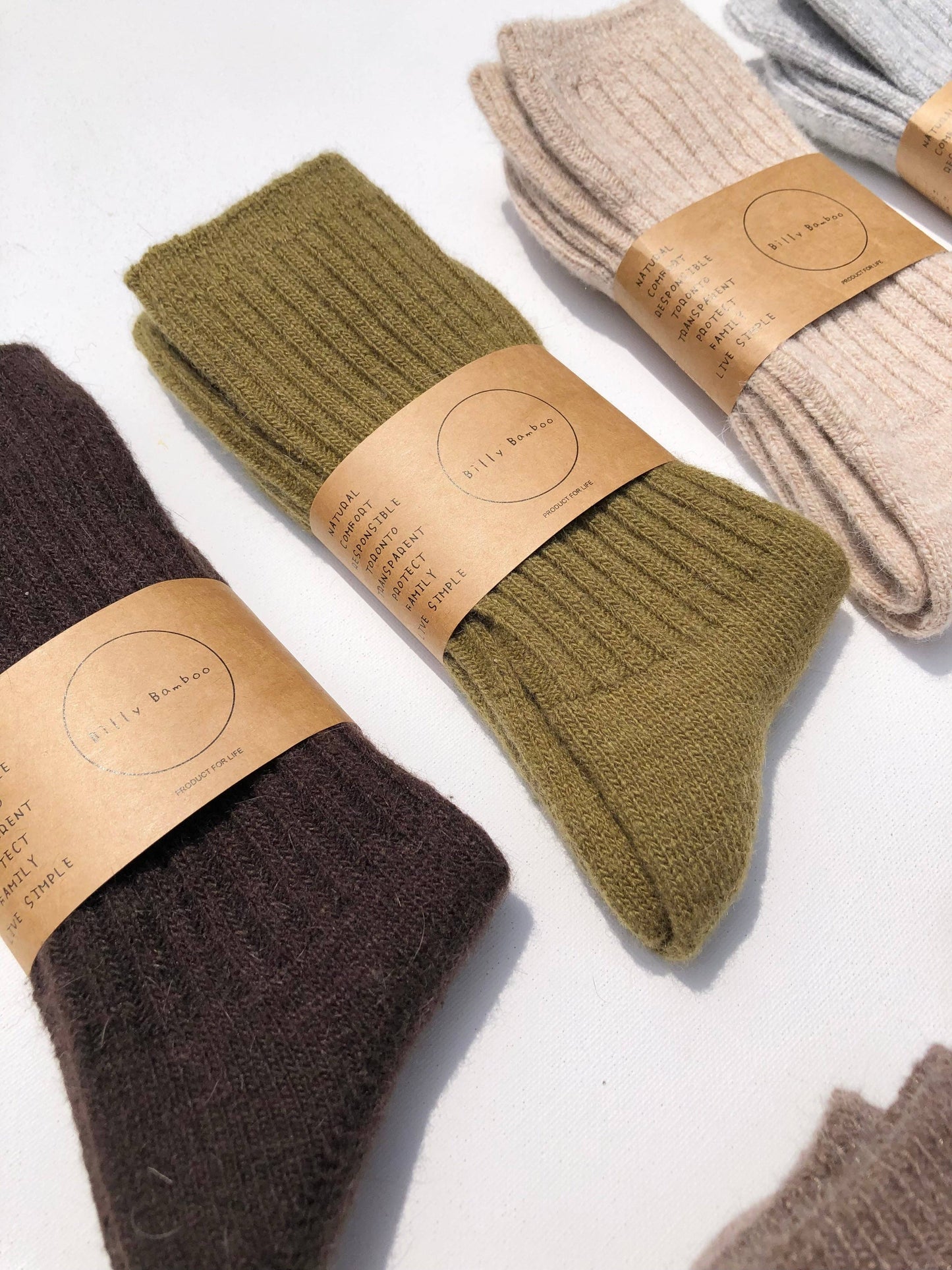 Billy Bamboo Iceland Wool Blend Socks, M/L