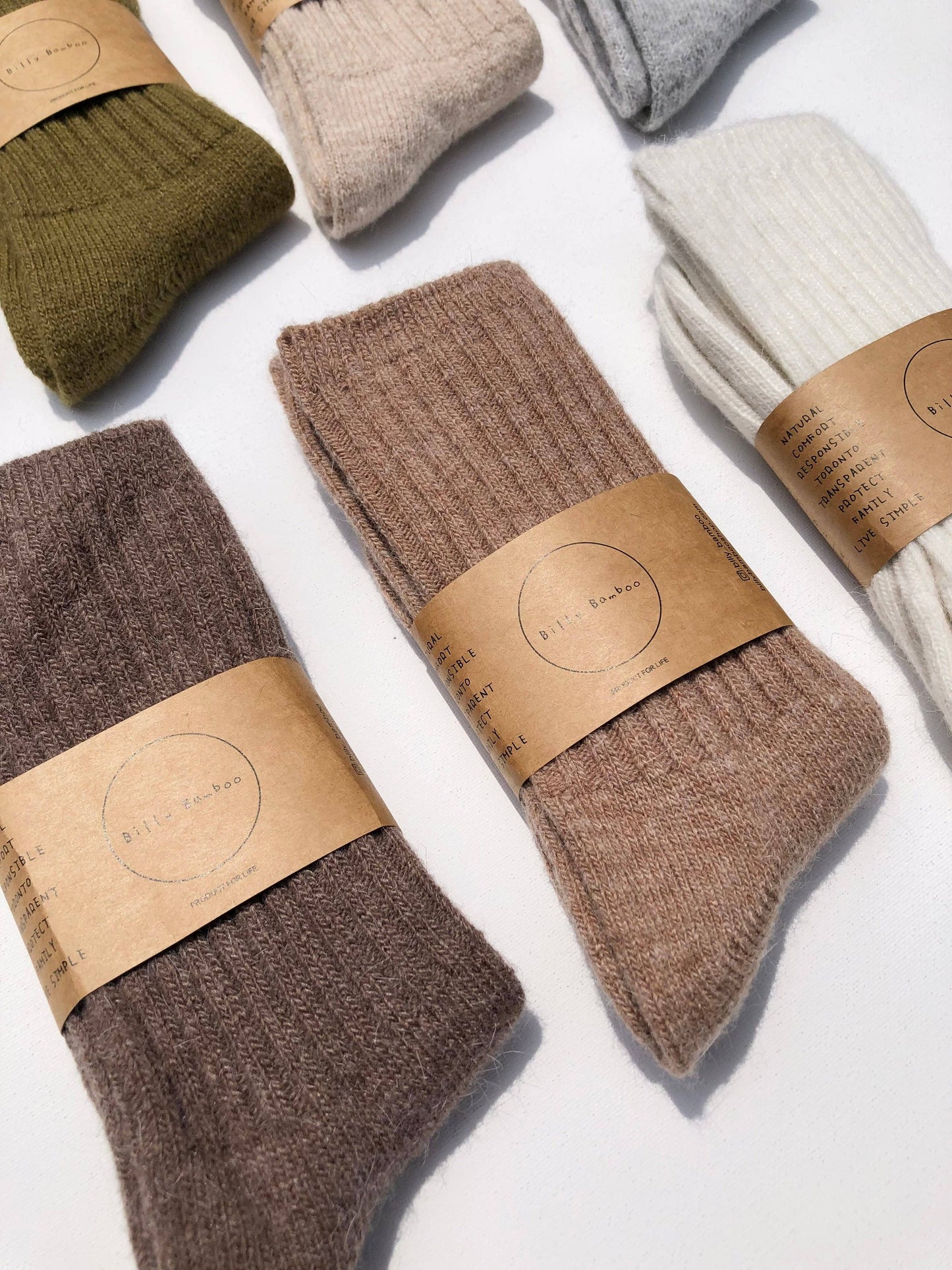 Billy Bamboo Iceland Wool Blend Socks, M/L