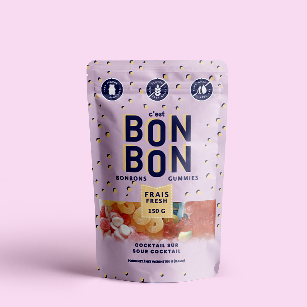 La boîte à bonbons Sour Cocktail Gummy Candies