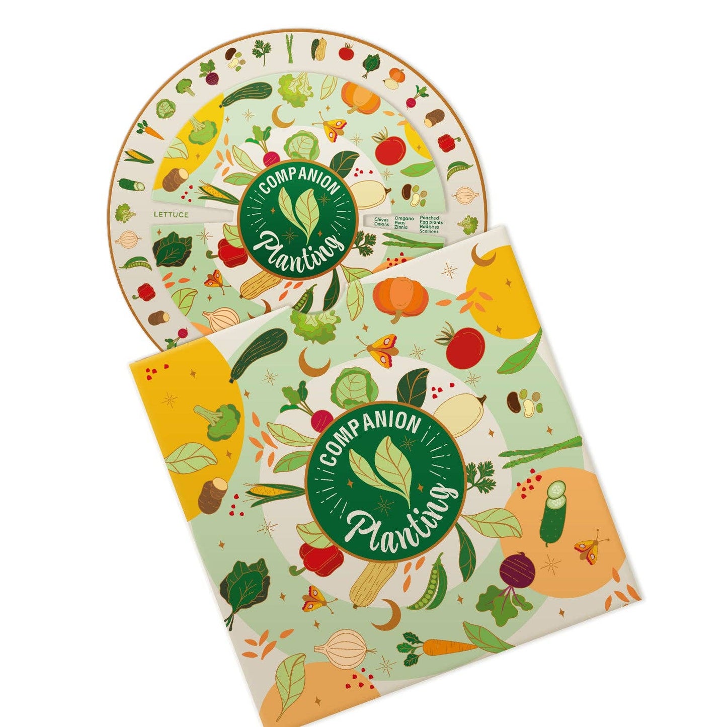 Sow the Magic Companion Planting Spinner Card, Garden Guide