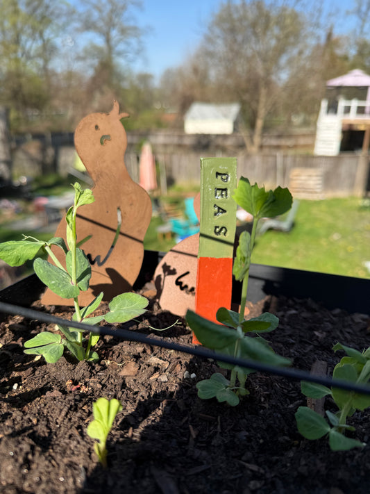 Handmade Garden Stakes - Set of 3 | Custom Sayings Available