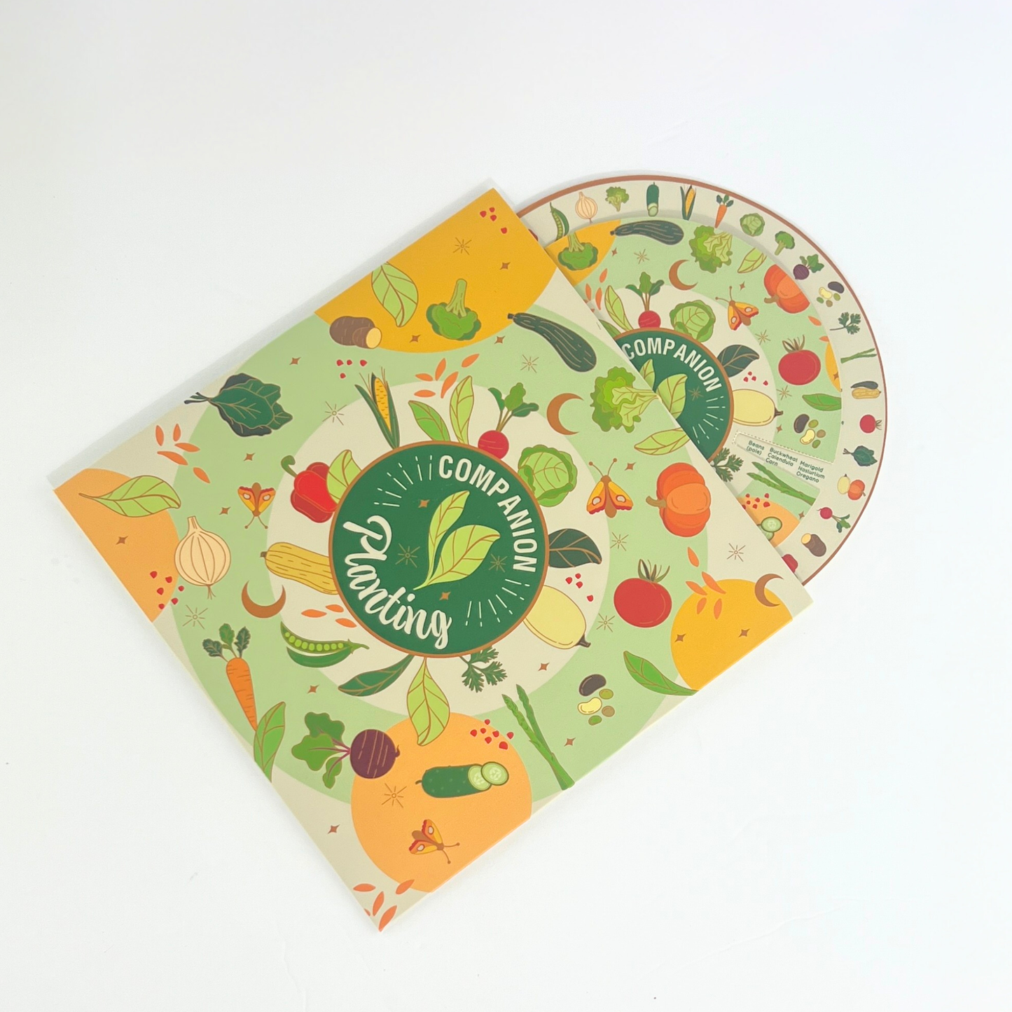 Sow the Magic Companion Planting Spinner Card, Garden Guide