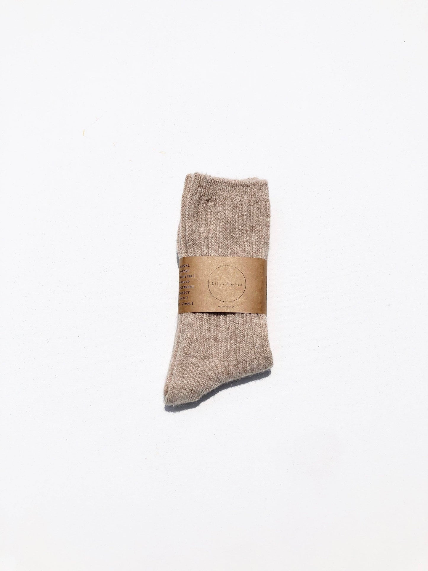 Billy Bamboo Iceland Wool Blend Socks, M/L
