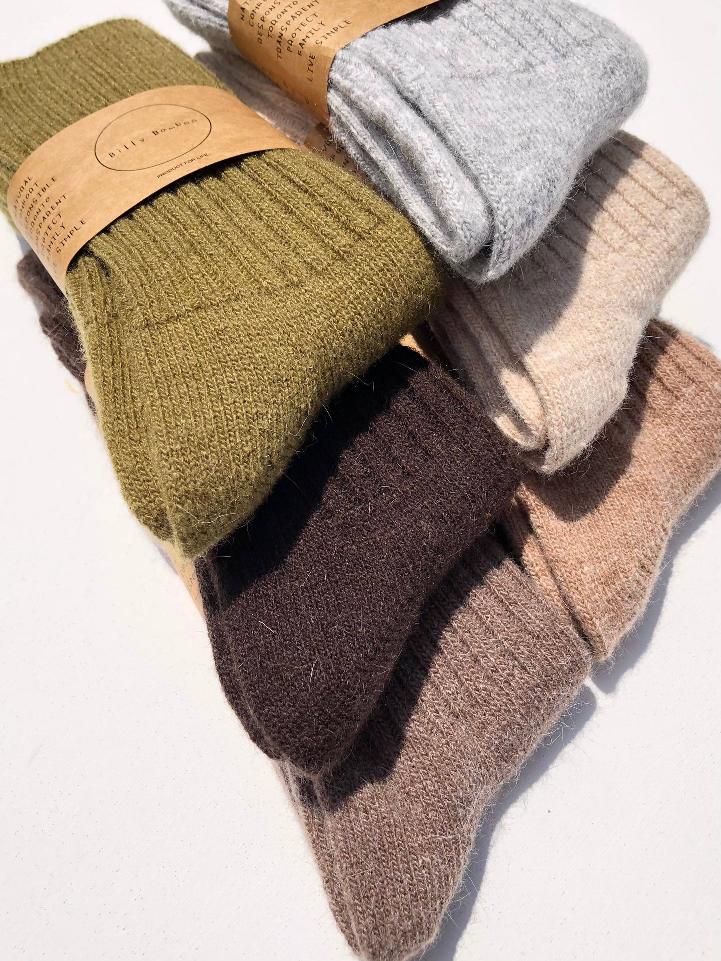 Billy Bamboo Iceland Wool Blend Socks, M/L