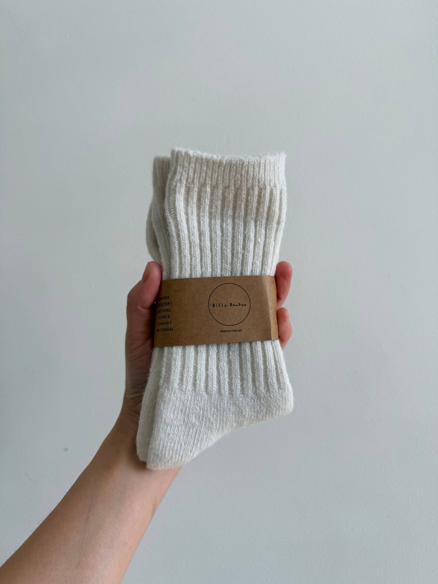 Billy Bamboo Iceland Wool Blend Socks, M/L