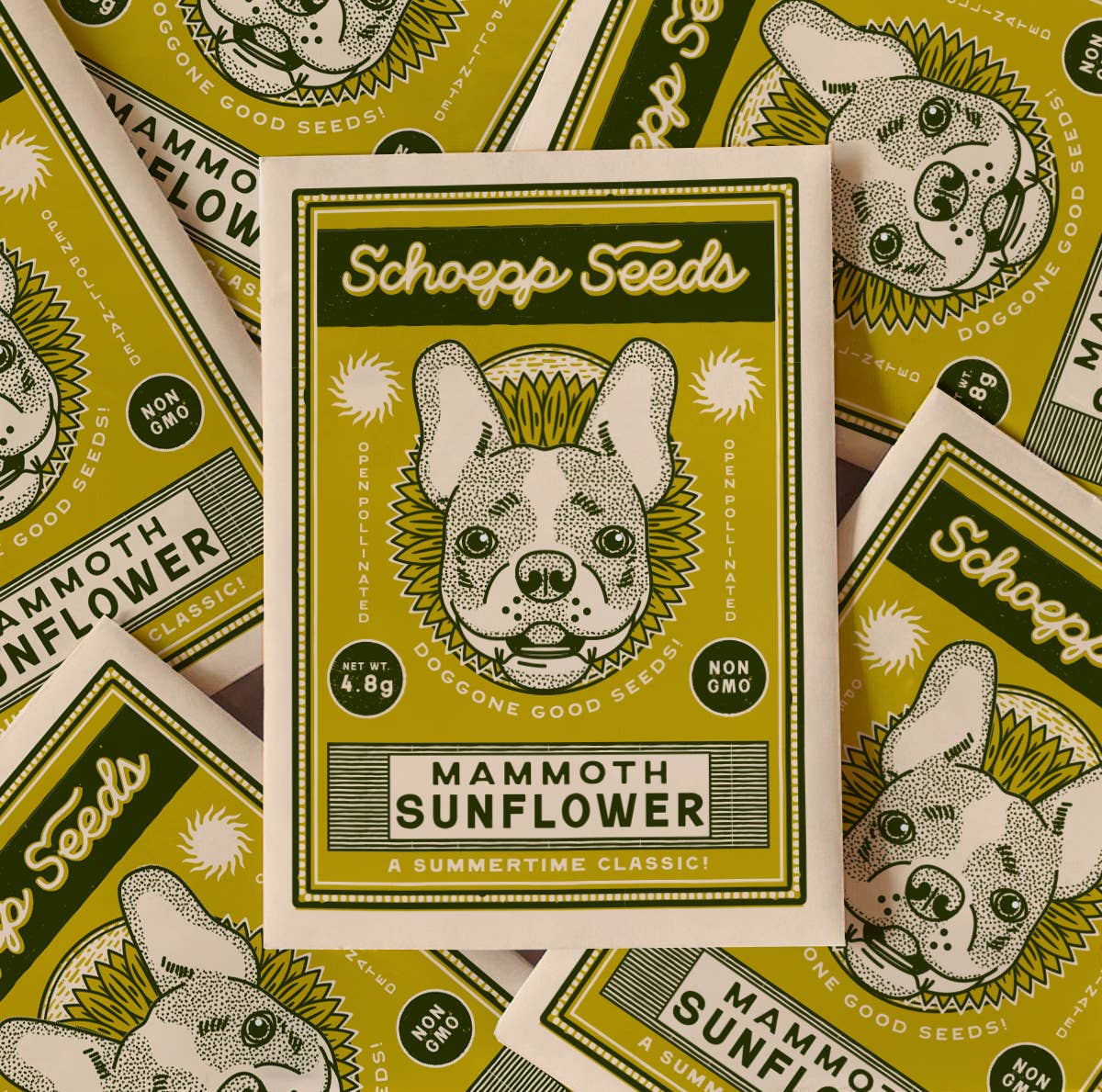 Sunflower, Dog Gone Good Garden Seed Packets, Mammoth