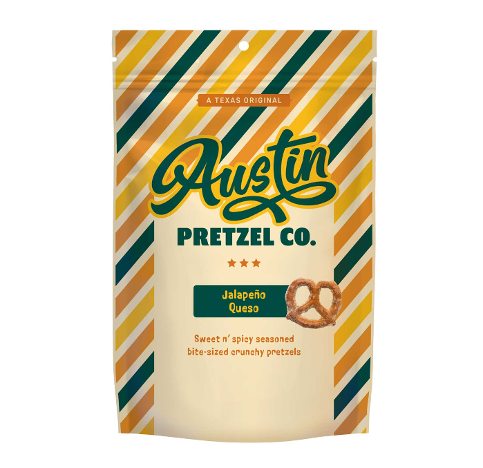Austin Pretzel Company Jalapéno Queso Pretzels - 6 oz