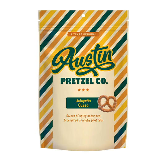 Austin Pretzel Company Jalapéno Queso Pretzels - 6 oz