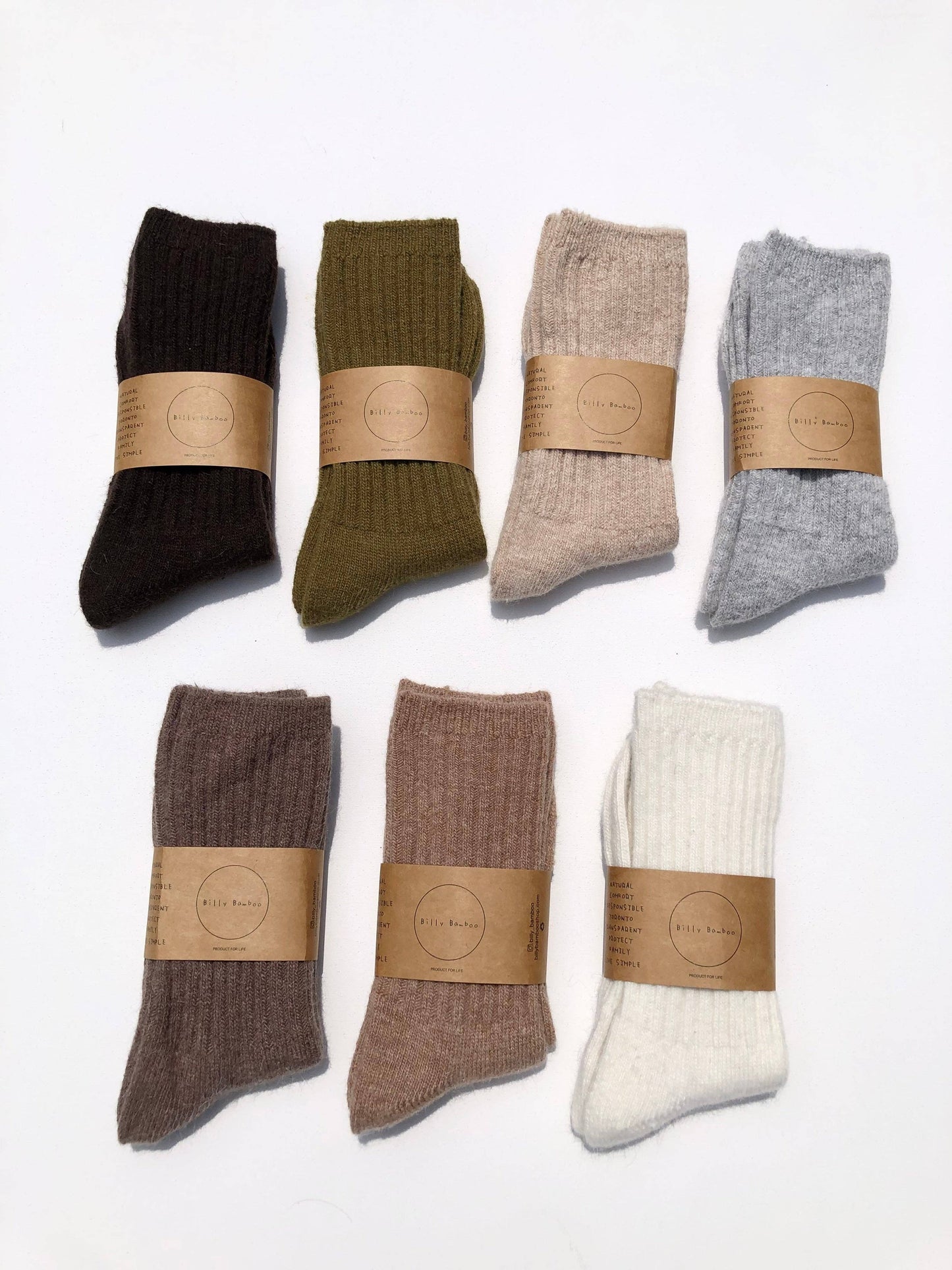 Billy Bamboo Iceland Wool Blend Socks, M/L