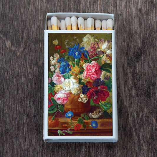 Flowers Arrangement Matchbox, Decorative Matches for Candles