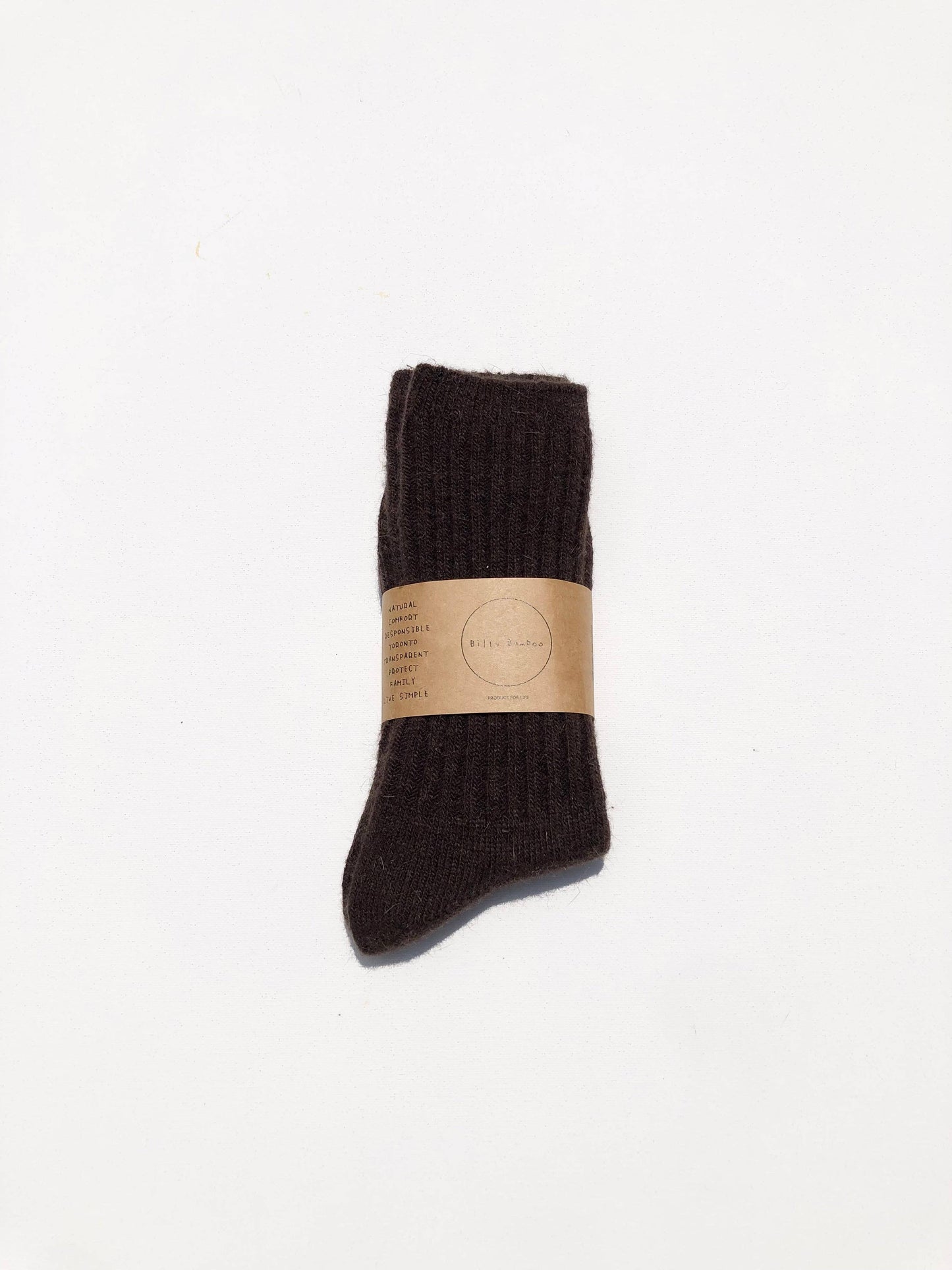 Billy Bamboo Iceland Wool Blend Socks, M/L