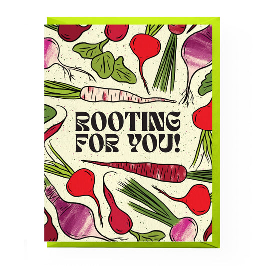 Boss Dotty Paper Co. Rooting For You Encouragement Card — A2
