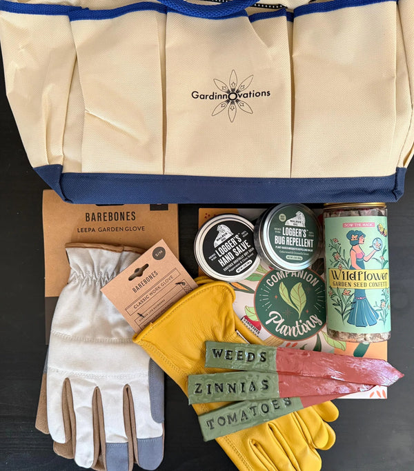 Couples Garden Gift Box | Tools, Wildflower Seeds, Handmade Stakes