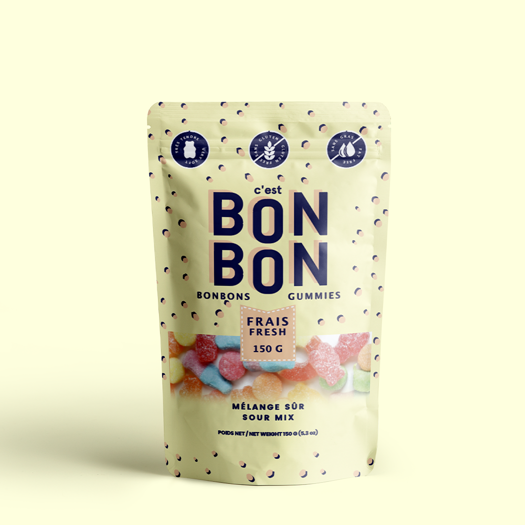 La boîte à bonbons Sour Mix Gummy Candies