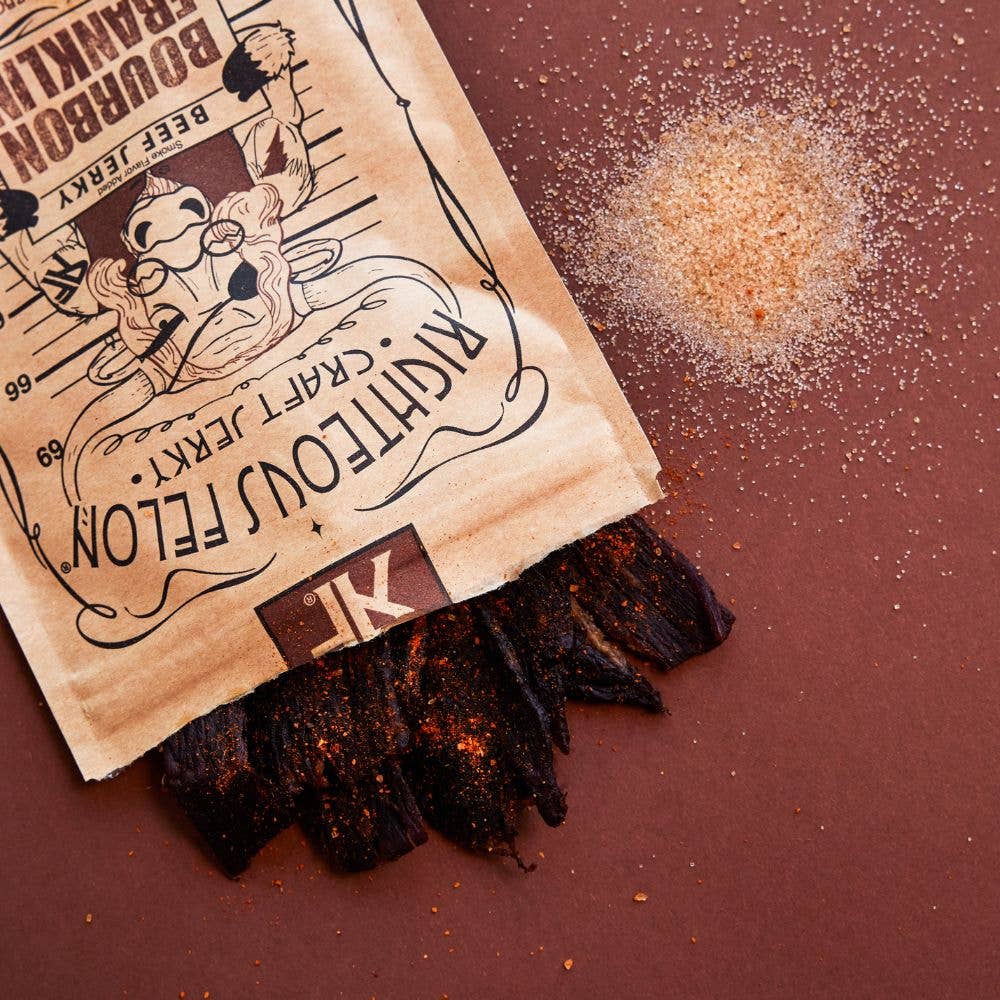 Righteous Felon Bourbon Franklin Beef Jerky - 2 oz
