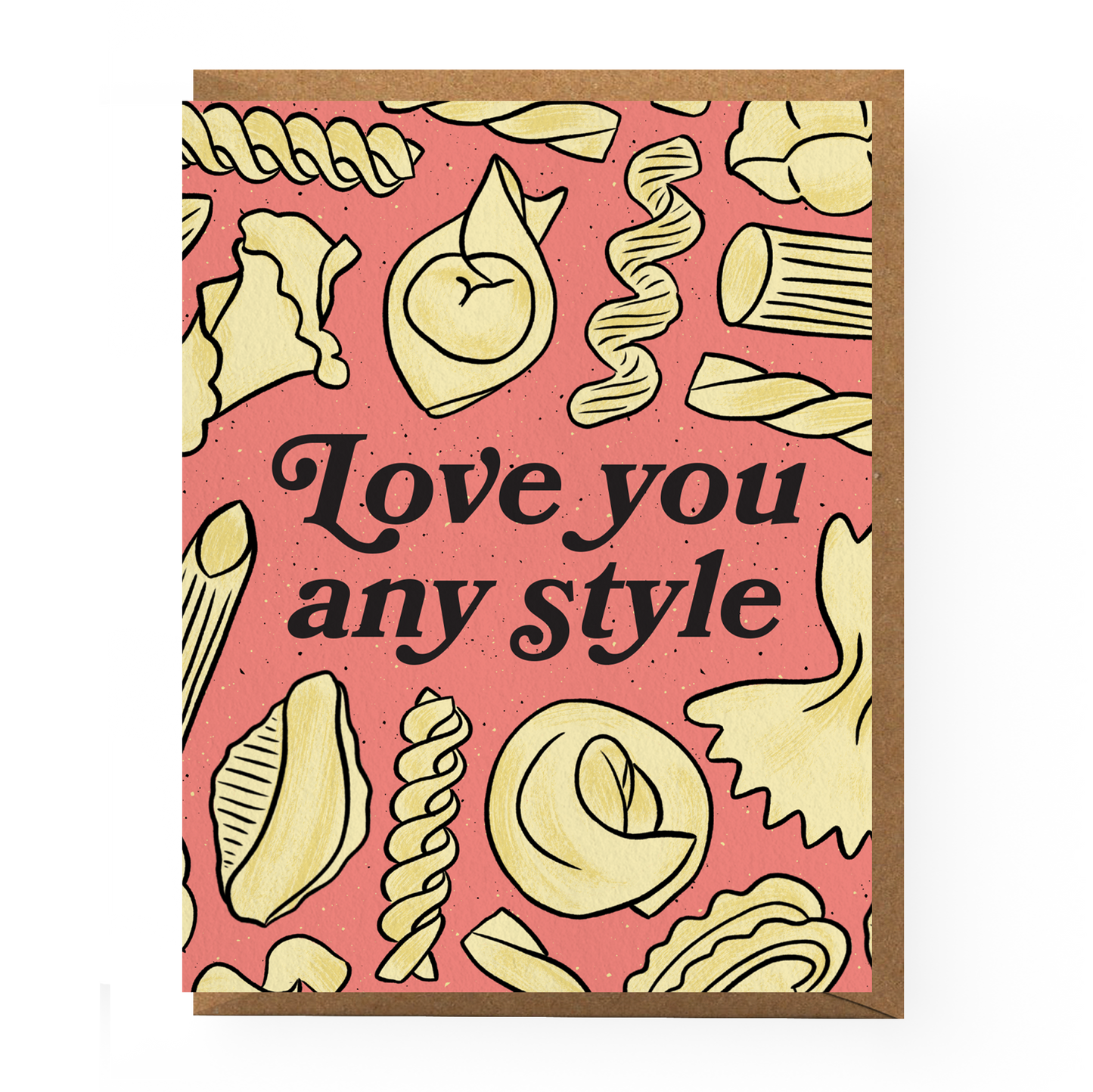 Boss Dotty Paper Co. Pasta Love Card — A2 Greeting Card